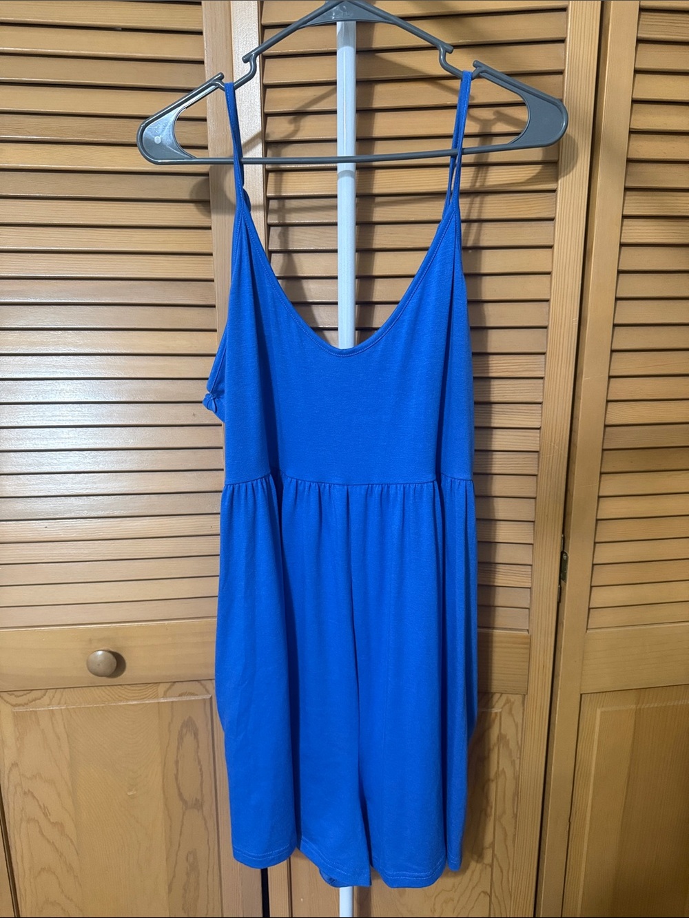 Blue Women's Sleeveless Romper